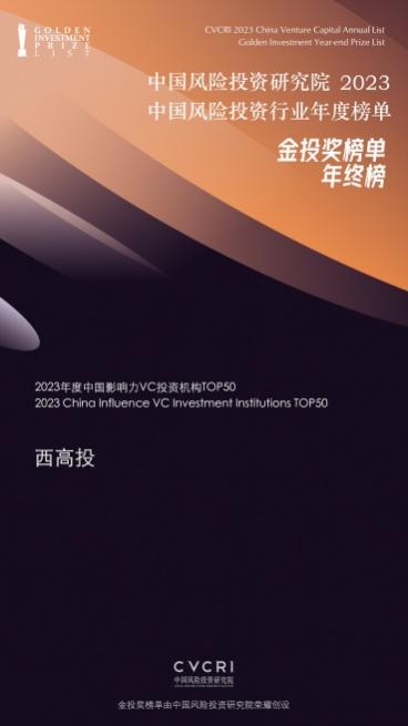 开年捷报 西高投实力斩获两项大奖
